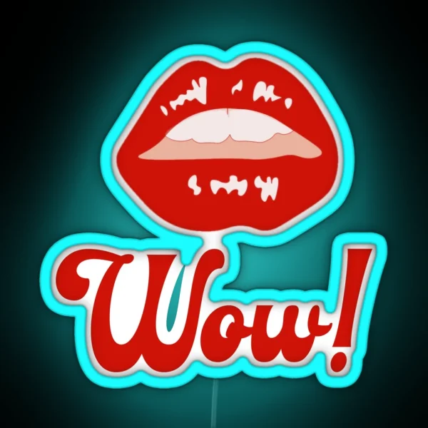Red Lips RGB Neon Sign