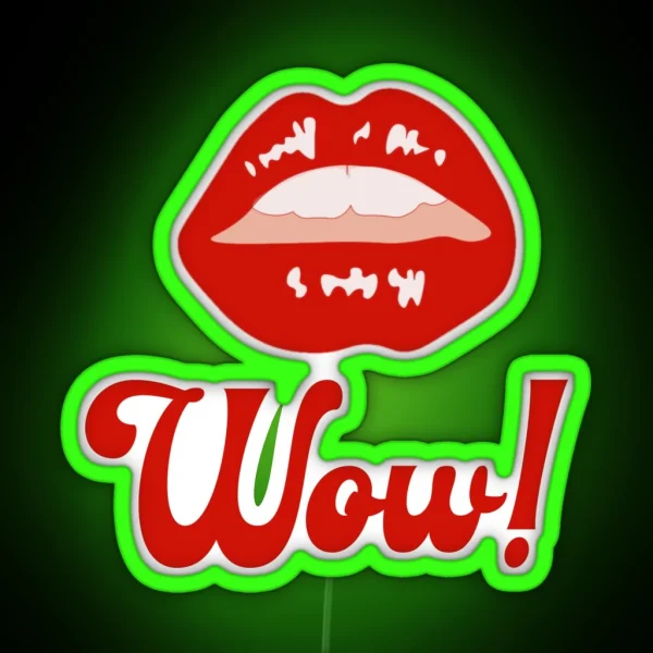 Red Lips RGB Neon Sign