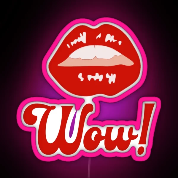 Red Lips RGB Neon Sign