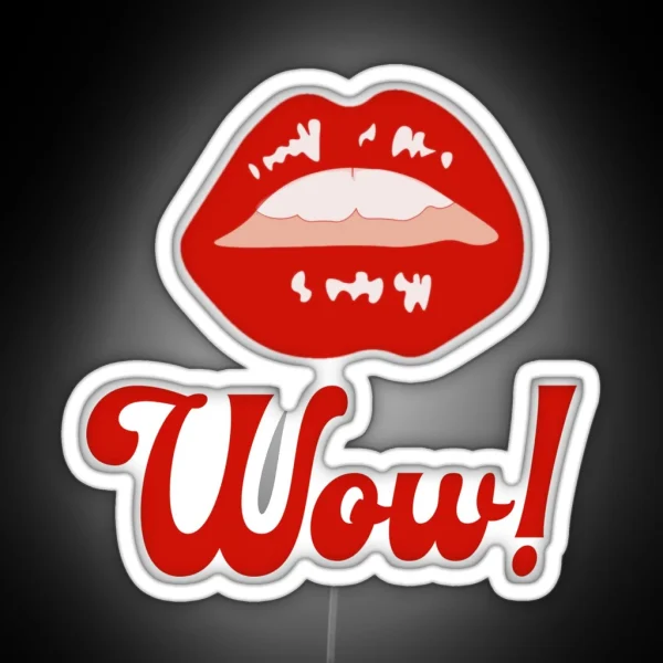 Red Lips RGB Neon Sign