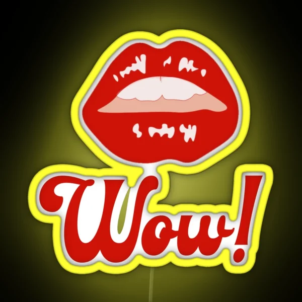 Red Lips RGB Neon Sign