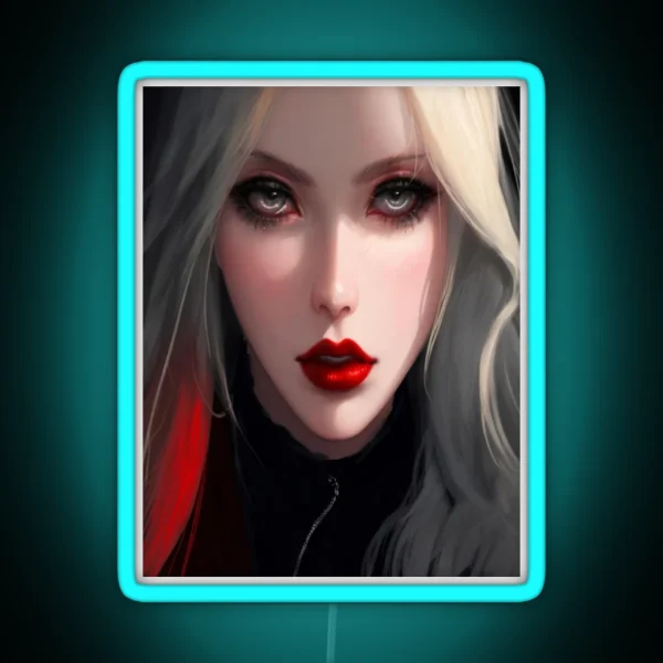Red Lipstick RGB Neon Sign