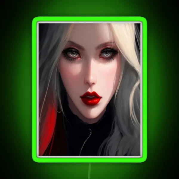 Red Lipstick RGB Neon Sign