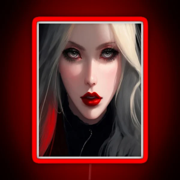 Red Lipstick RGB Neon Sign