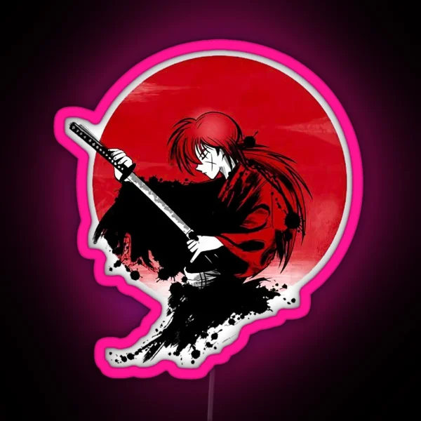 Red Moon RGB Neon Sign