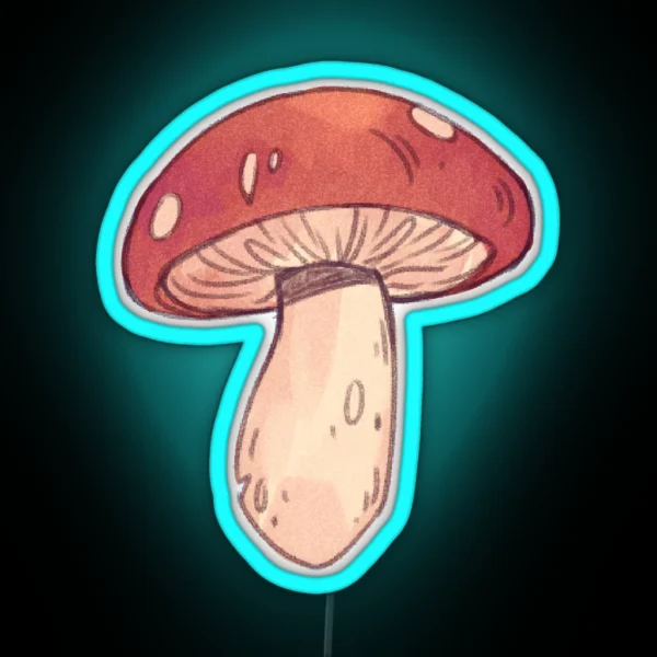 Red Mushroom RGB Neon Sign