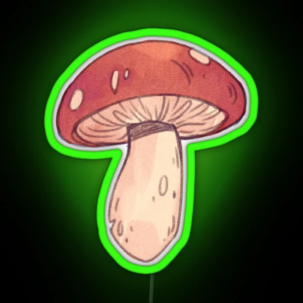 Red Mushroom RGB Neon Sign
