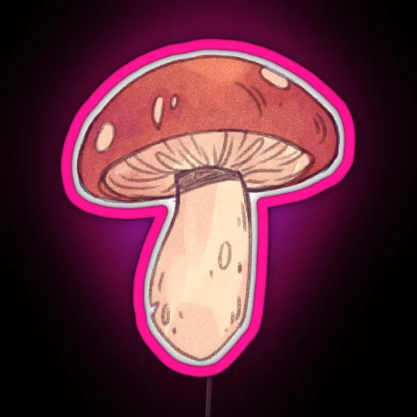Red Mushroom RGB Neon Sign