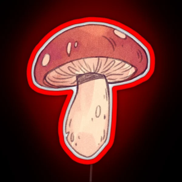 Red Mushroom RGB Neon Sign
