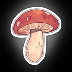 Red Mushroom RGB Neon Sign