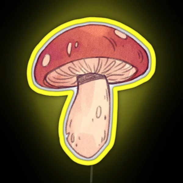 Red Mushroom RGB Neon Sign