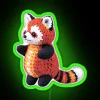 red-panda-amigurumi-rgb-neon-sign-green