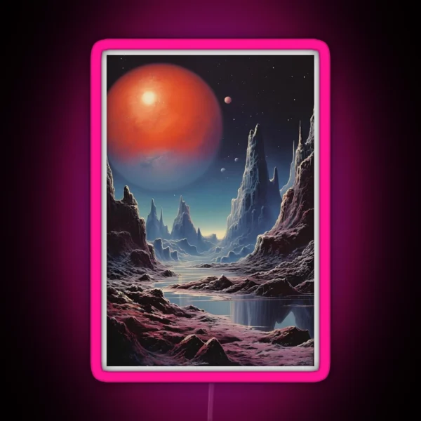 Red Planet RGB Neon Sign