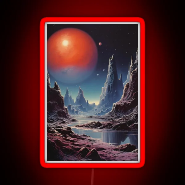 Red Planet RGB Neon Sign