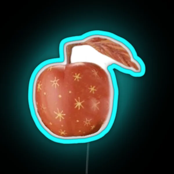 Red Remarkable Apple From Fantastic Mr Fox RGB Neon Sign