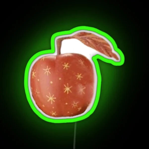 Red Remarkable Apple From Fantastic Mr Fox RGB Neon Sign