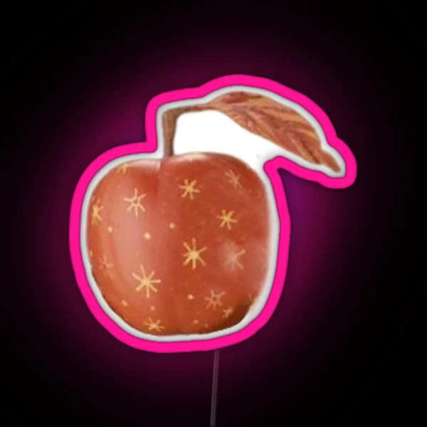 Red Remarkable Apple From Fantastic Mr Fox RGB Neon Sign