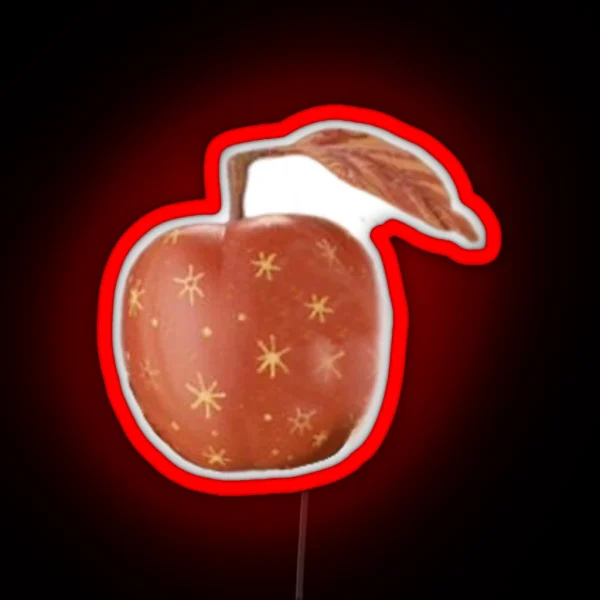 Red Remarkable Apple From Fantastic Mr Fox RGB Neon Sign