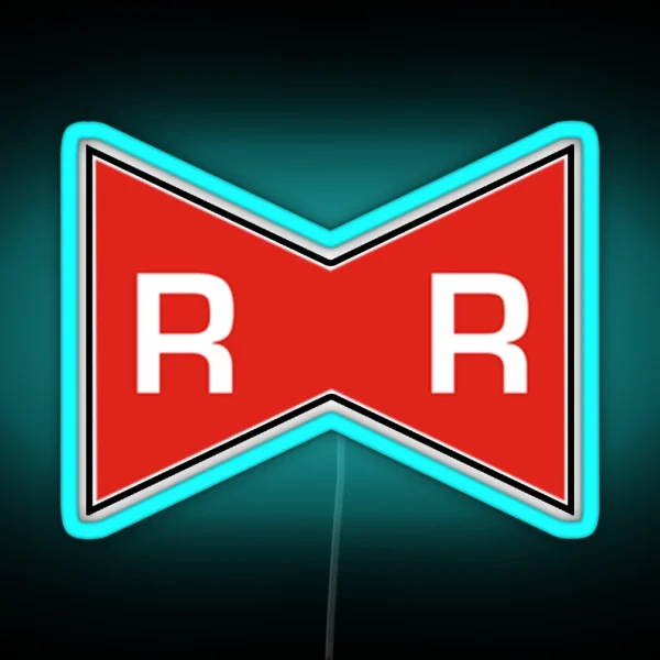 Red Ribbon Logo RGB Neon Sign