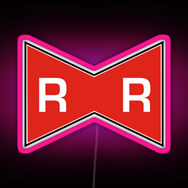 Red Ribbon Logo RGB Neon Sign