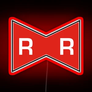 Red Ribbon Logo RGB Neon Sign