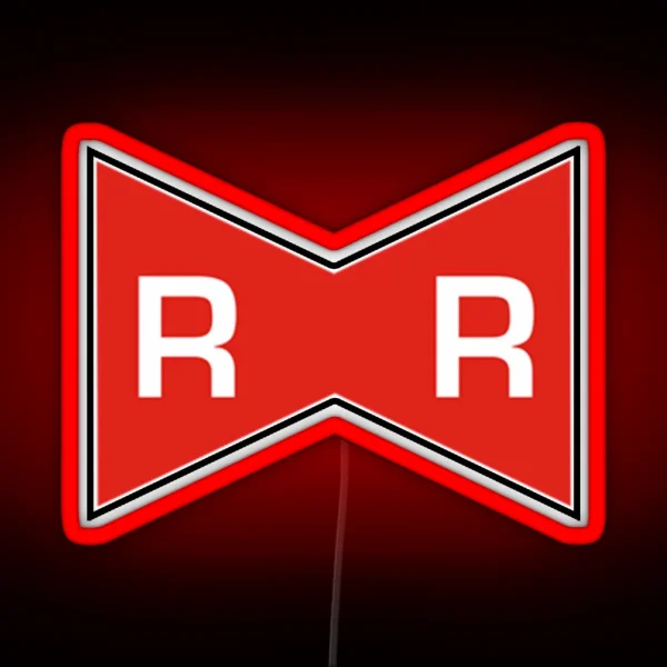 Red Ribbon Logo RGB Neon Sign