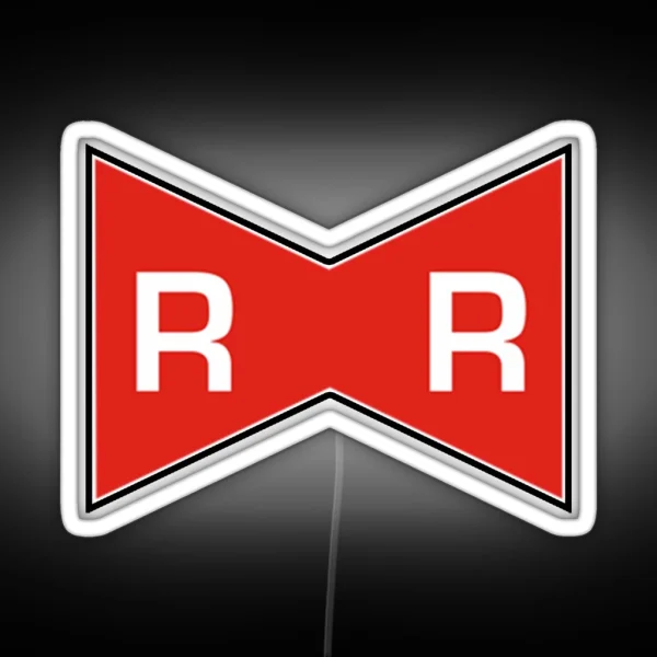 Red Ribbon Logo RGB Neon Sign