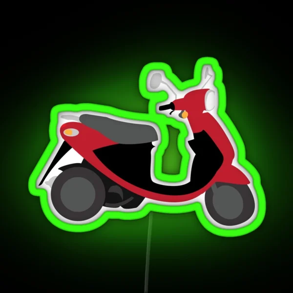 Red Scooter RGB Neon Sign