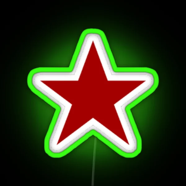 Red Star Led RGB Neon Sign