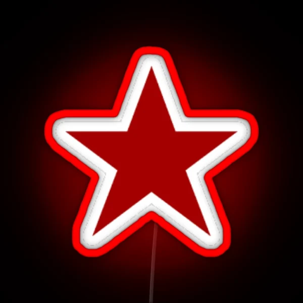 Red Star Led RGB Neon Sign