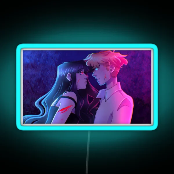 Red X Blue RGB Neon Sign