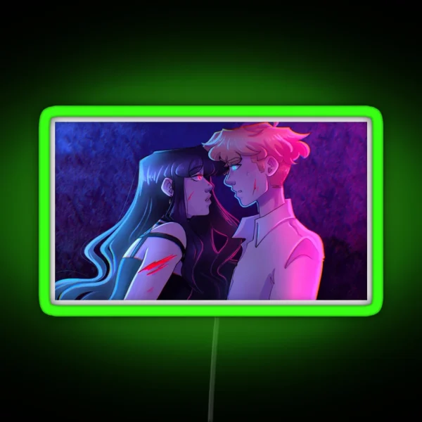 Red X Blue RGB Neon Sign