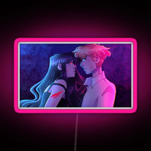 Red X Blue RGB Neon Sign
