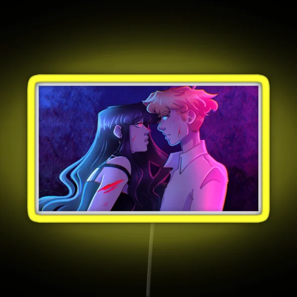 Red X Blue RGB Neon Sign