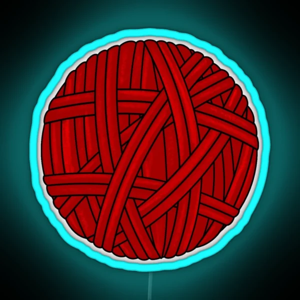 Red Yarn RGB Neon Sign