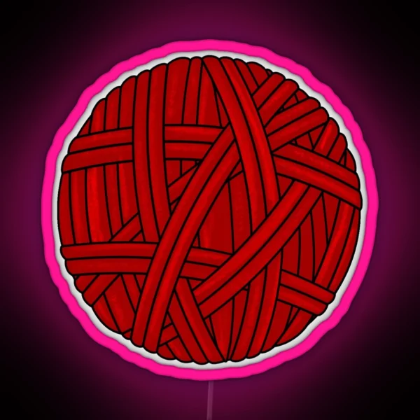 Red Yarn RGB Neon Sign