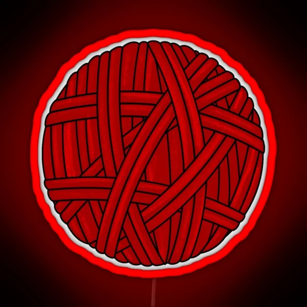 Red Yarn RGB Neon Sign