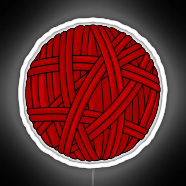 Red Yarn RGB Neon Sign