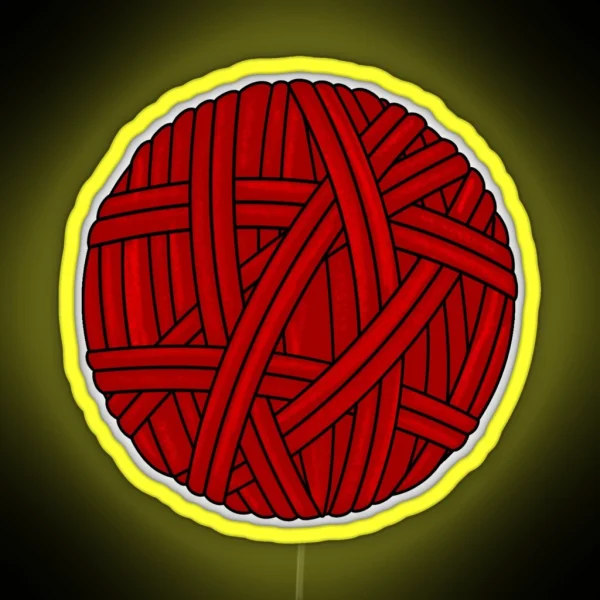 Red Yarn RGB Neon Sign