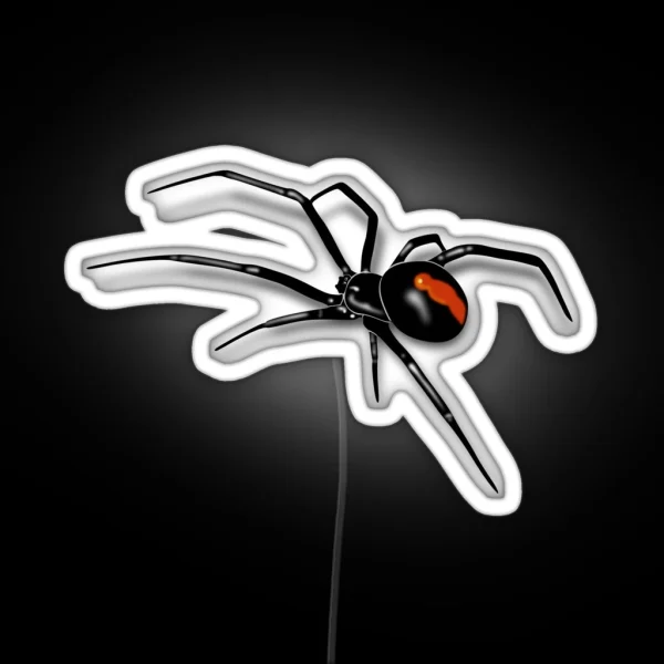 Redback Spider Black Widow RGB Neon Sign