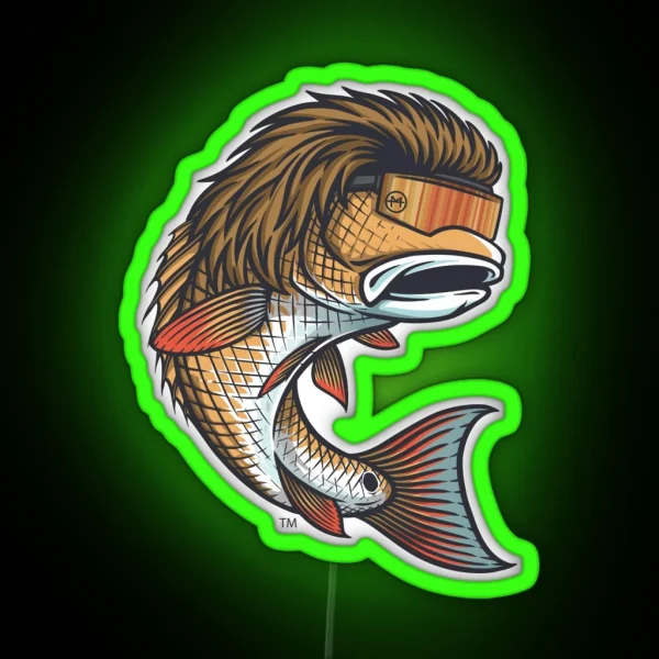 Redfish Mullet RGB Neon Sign