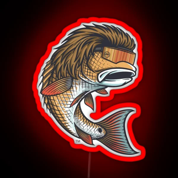 Redfish Mullet RGB Neon Sign