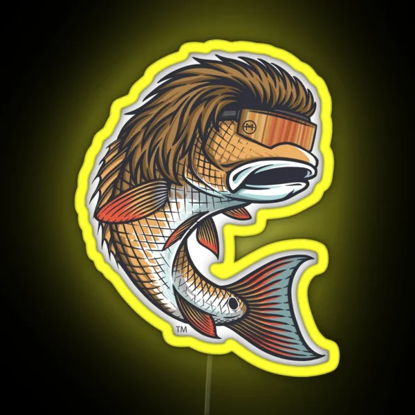 Redfish Mullet RGB Neon Sign