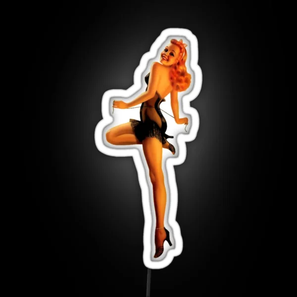 Redhead Pinup RGB Neon Sign