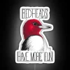 Red-Headed Woodpecker Neon Sign with RGB and White Lighting 'redheads have more fun'