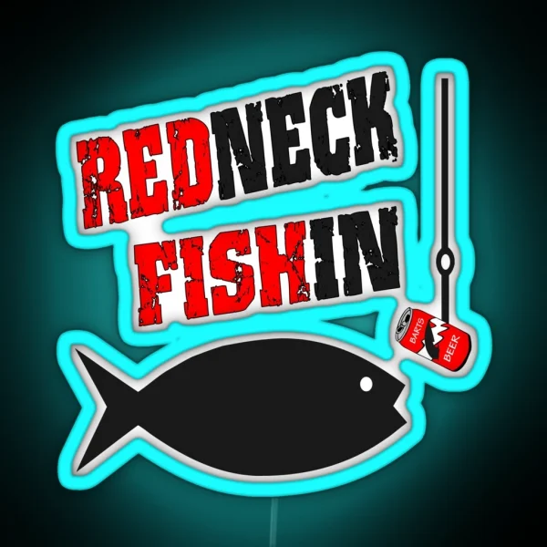 Redneck Fishin RGB Neon Sign