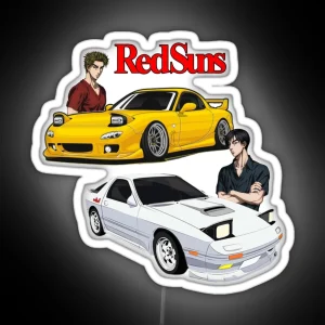 REDSUNS Takahashi Brothers Initial D RGB Neon Sign