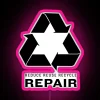 reduce reuse recycle repair neon rgb pink sign