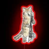 RGB Neon Sign - Red Version featuring Reede, Meowtet, and Guster.