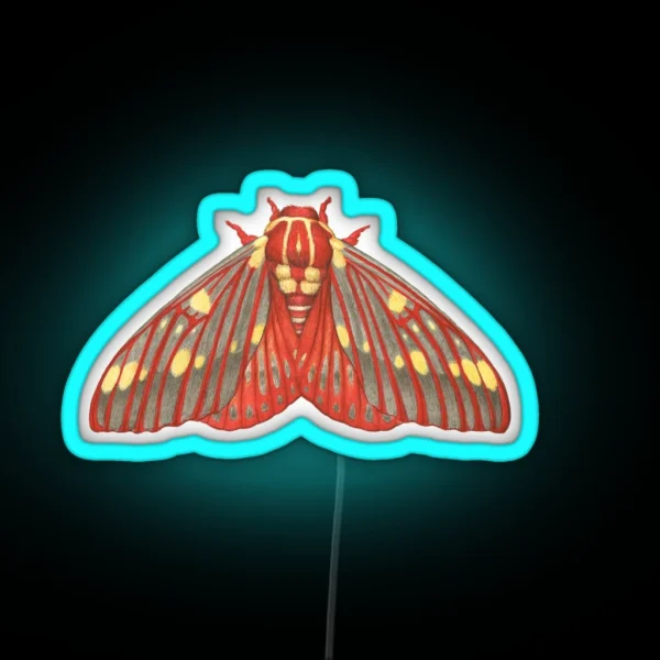 Regal Moth Citheronia Regalis RGB Neon Sign